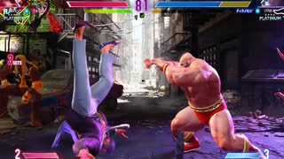 ストリートファイター６　426　ザンギエフ　プラチナ5編　ｖｓマリーザ　2023　0812
