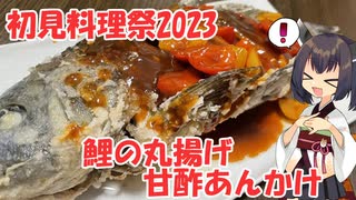 【初見料理祭2023】きりたんは鯉を丸揚げにするようです【甘酢あんかけ】