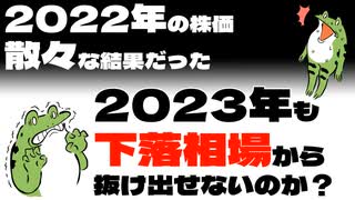 【セミリタイア】散々だった2022年暴落株価、2023年も下落相場から抜け出せないのか？【fire】