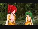 【MMD】捕食【重音テト　櫻花アリス】