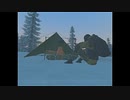 雪山キャンプ