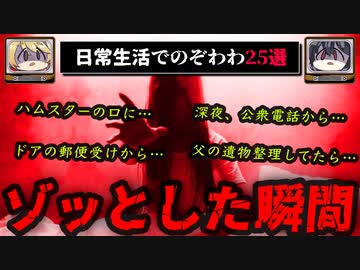 【怖い話】人生でゾッとした瞬間25選【ゆっくり解説/2ch】