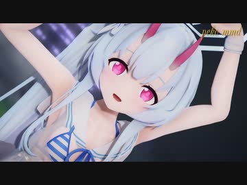 【MMDブルアカ】水着の和楽チセでカッコかわいく「Marine Bloomin'」