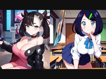 【巨乳化ポケモンMAD⑦・勇気の神様】ギャルゲ化したポケトレ達のCG１５０枚コンプリートMAD