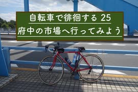 自転車で徘徊する 25 〜府中の市場で何か食べよう〜