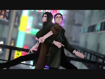 【MMD死印】絶え間なく藍色【八敷・真下】