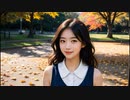 AIグラビア秋の公園デート