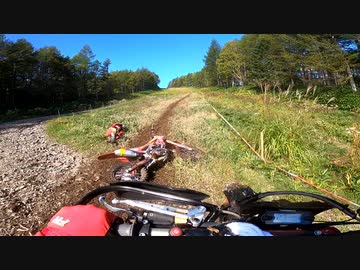 バイクレース中に起きた事故
