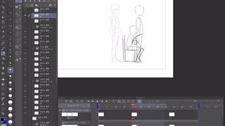 230826アニメ講座『起き上がり』デッサン会『寝るポーズ』