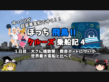【ゆっくり】飛鳥Ⅱクルーズ乗船記　4　大さん橋散策と足りない？救命ボート