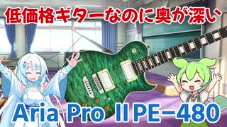 【ギターレビュー】低価格ギターなのに奥が深い Aria pro II PE-480