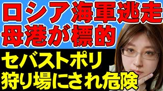 ロシア海軍の逃走。ウクライナ軍の奇襲攻撃が連続して成功。ミサイル、ドローン、そして上陸攻撃。黒海艦隊は母港から離れ、より奥地へ逃れる。【ウクライナ情勢解説】