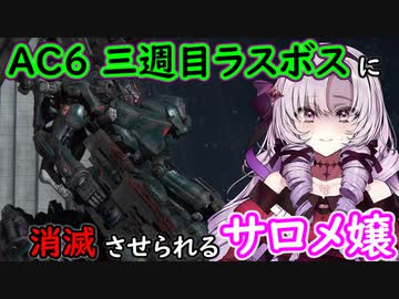 【MAD】AC6三週目ラスボスに消滅させられるサロメ嬢【AC6】