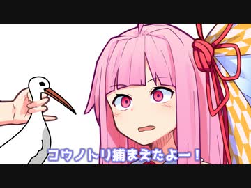 コウノトリ捕まえたよー！