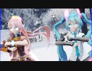 MMD、ルカ、ミク、計2人、で、Ｅｖｅｒｗｈｉｔｅ