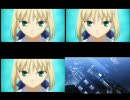 【PS2】　Fate　OP３種比較＋アニメ版OP