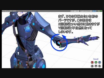 【MMDツイステ】オルト・ケルベロスギアの腕の所の説明【MMDモデル】