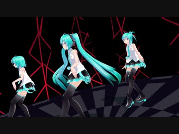 【MMD】Tdaシスターズ Tda式Scaryミク 撥条少女時計