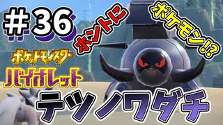 【ポケットモンスター バイオレット】#36　ヌシポケモン　テツノワダチ！！見た目がメッチャ特殊すぎん！？