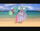 【MMD】ラビットホール feat. 初音ミク ／ 苺ミク in あざまサンサンビーチ