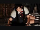 敗北ポーズのこころを眺めました（制服）
