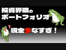 【セミリタイア】投資界隈の資産ポートフォリオ、現金少なすぎ問題【FIRE】