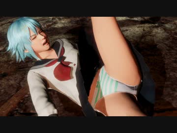 ニコにプロレス技をしました（制服）