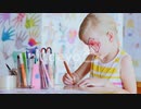 Girl With A Festive Make-Up Draws In The Games Room