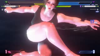 相撲娘が行く！　スト６アバター対戦録　37　~ムチムチ競泳水着～