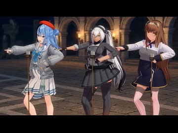 年下の男の子【MMD艦これ】艦隊これくしょん　武蔵＆ヘレナ&星街すいせい　ホロライブ　