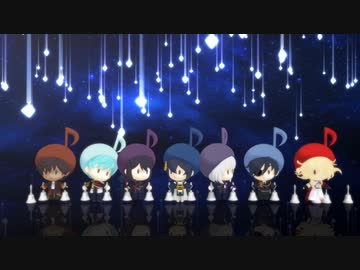 【MMD刀剣乱舞】おさんぽ男士（音符帽子さん）によるハンドベル【第3回MMD廃】