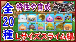 DQM3 Lサイズ詳細スライム編！全20種の特性や育成方法や使用方法など！ドラクエモンスターズ3 攻略 実況プレイ【メイルス】