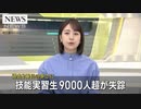 技能実習生が９０００人失踪・・たった１年間で 【自民党】