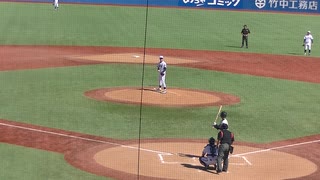 水谷祥平（4年・龍谷大平安）三塁ゴロ　池田彪我（2年・三重）ショートフライに打ち取る西舘勇陽（4年・花巻東）【東都大学野球 東洋大 対 中央大 2023年10月17日】