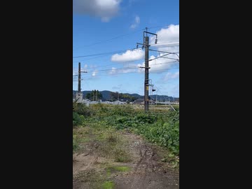 羽越本線普通列車通過（西鶴岡信号場）