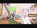 つむぎの部屋で花火するずんだもんとつくよみちゃん