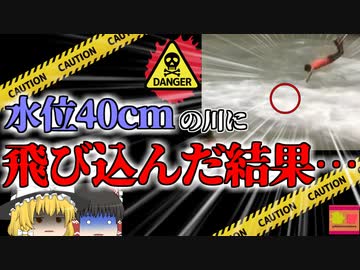 【2022年】度胸試しで"落ちたら絶対に〇ぬ川"に飛び込んだ自称インフルエンサー高校生 頭が二つに割れ溺れる 【ゆっくり解説】