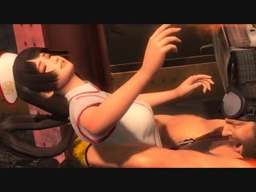 【DOA5 ryona】ナース直虎に作業服バースがベアハッグ