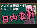 メンタル用語・手法解説：日内変動