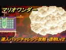 マリオワンダー　達人バッジチャレンジ攻略　透明Lv２　＃１６７　【スーパーマリオブラザーズ ワンダー】