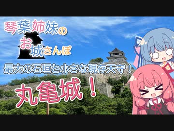 琴葉姉妹のお城さんぽ 最大の石垣と小さな天守！ 丸亀城！【VOICEROID旅行】