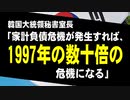 韓国大統領秘書室長「家計負債危機が発生すれば、1997年の数十倍の危機になる」