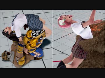 リョナ 制服鉄拳女子にベアハッグ・ロメロスペシャル