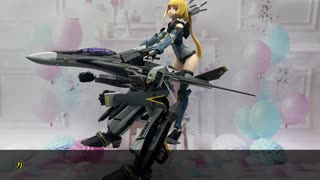 VF-25Sメサイアちゃん(ガール)をアクリジョン縛りで全塗装