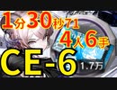 【アークナイツ】CE-6ほぼ最速高速周回少人数4人龍門幣リンver