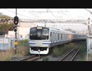 E217系クラY-42+Y-102編成　君津到着