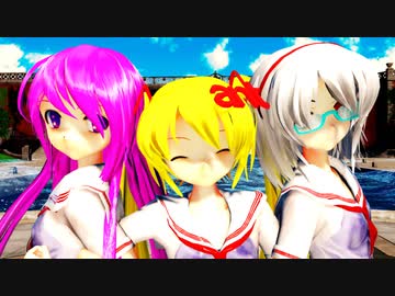 【らぶ式モデル誕生祭2023】スク水で『プラチナ』-shin'in future Mix-【MMD】