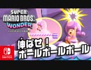 たたくとポールがとびだす！？伸ばしたポールをすすんでワンダーシードをめざそう！（W2 モックモック高山編）part15【スーパーマリオブラザーズ ワンダー】