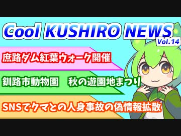 Cool　KUSHIRO　NEWS　Vo.14【VOICEVOX解説・VOICEROID解説】