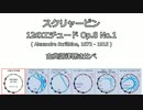 スクリャービン 12のエチュード Op.8 No.1  古典調律聴き比べ